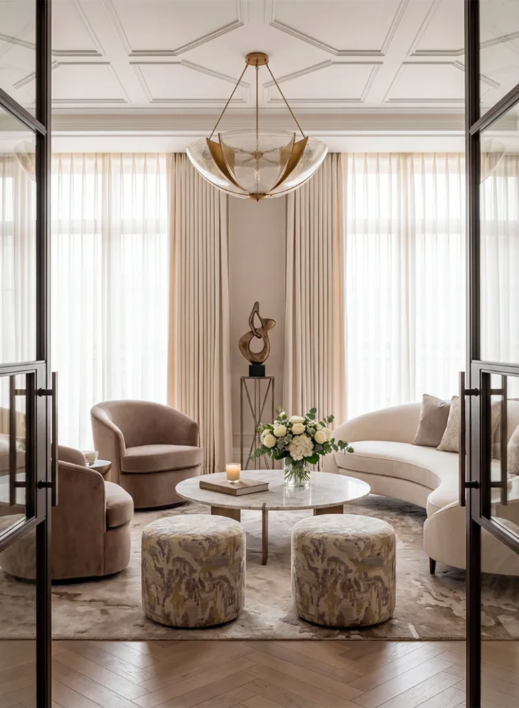 Signature Interior Design - Jana J Interiors embodies quiet luxury. Interior design in Dubai. We create bespoke interiors shaped around your lifestyle — refined, timeless, and built to last. With a strong professional background developed within the UK high-end market and complemented by projects realised in Dubai, Jana J Interiors delivers a globally informed, detail-driven design approach.